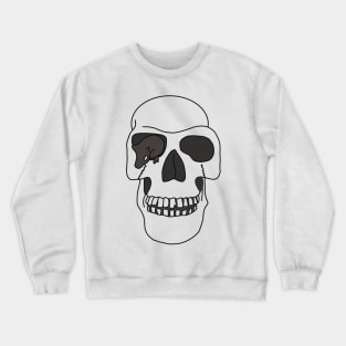 Skull with rat Crewneck Sweatshirt